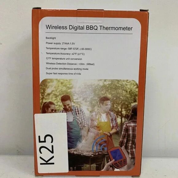 GuanTek Wireless Remote Digital Cooking Food BBQ Thermometer SU103 - Picture 7 of 9